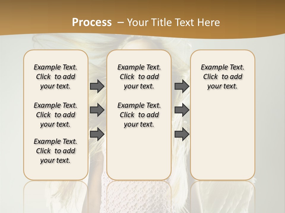 Close Up Blond Little PowerPoint Template