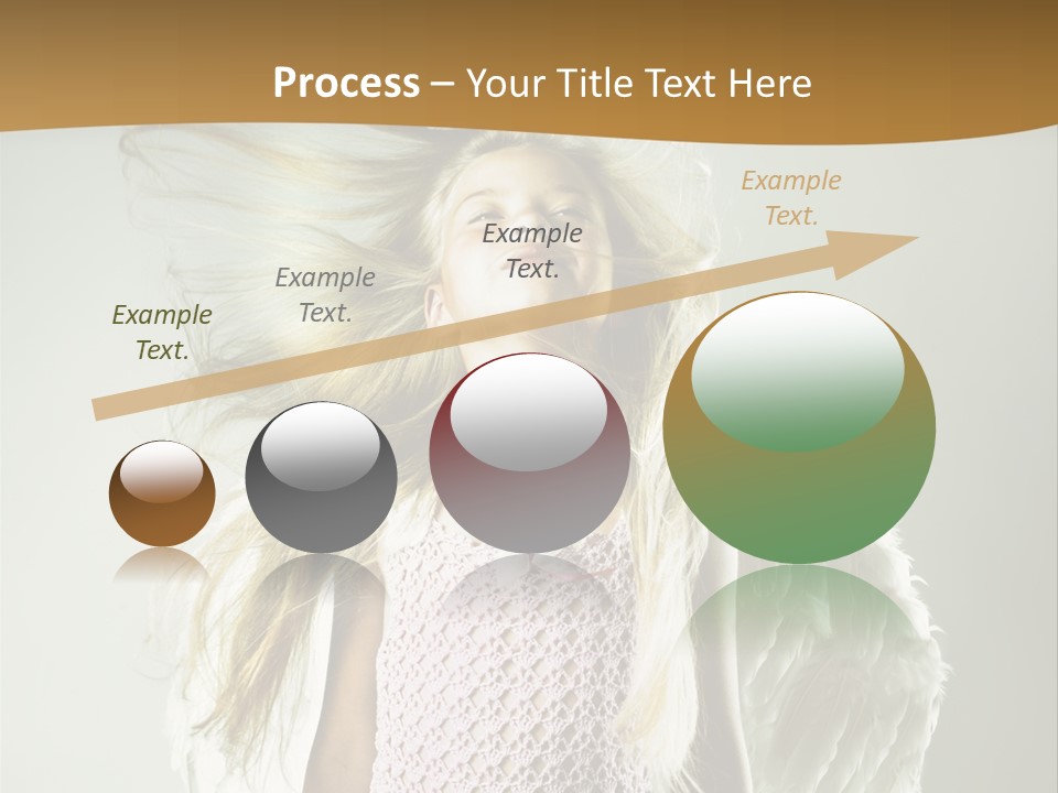 Close Up Blond Little PowerPoint Template