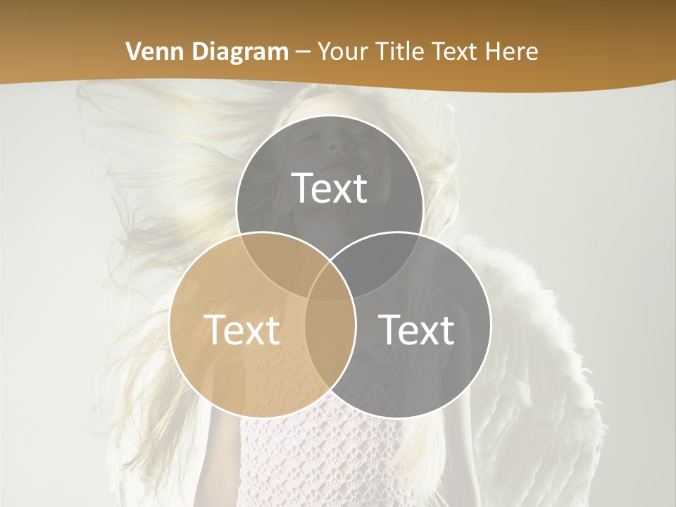 Close Up Blond Little PowerPoint Template