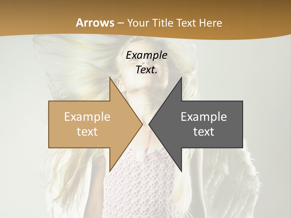 Close Up Blond Little PowerPoint Template