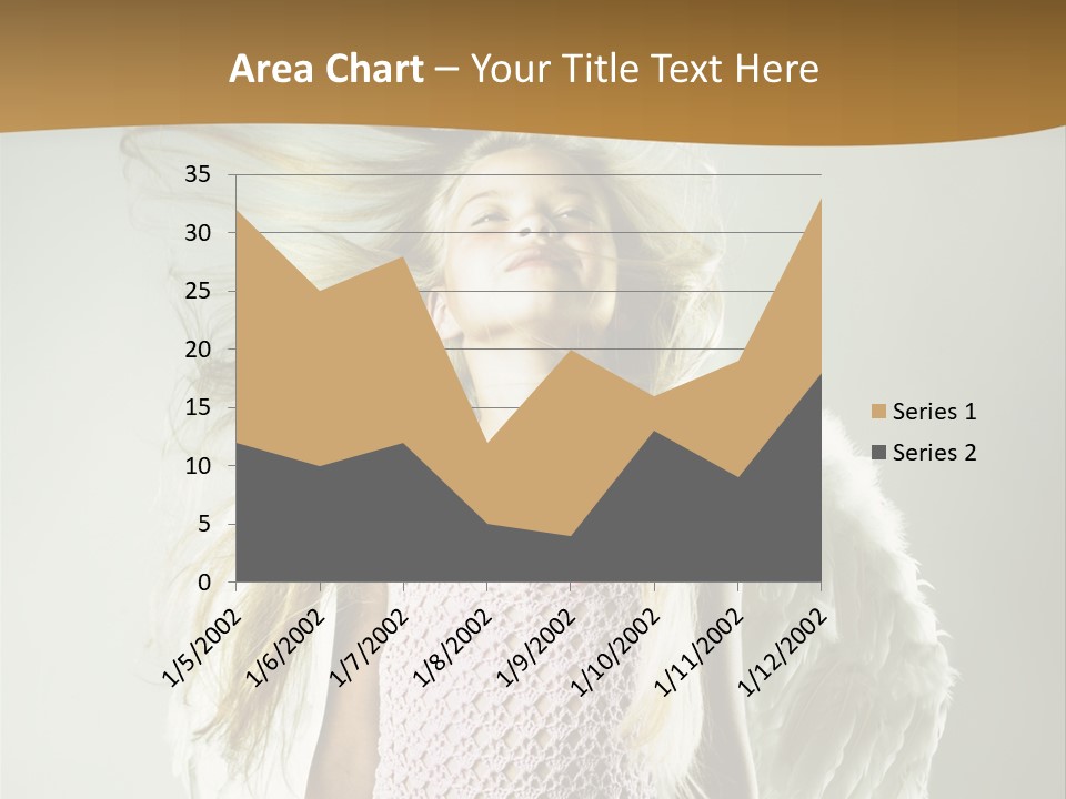 Close Up Blond Little PowerPoint Template