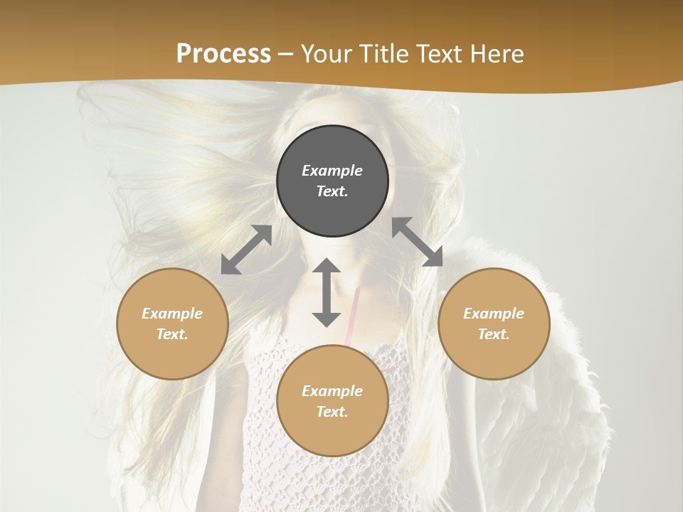 Close Up Blond Little PowerPoint Template