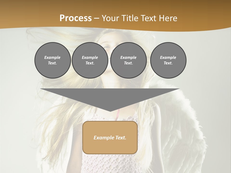 Close Up Blond Little PowerPoint Template