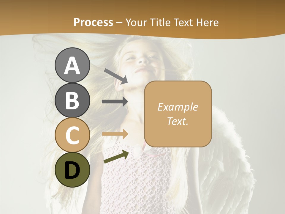 Close Up Blond Little PowerPoint Template