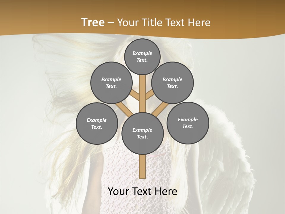 Close Up Blond Little PowerPoint Template