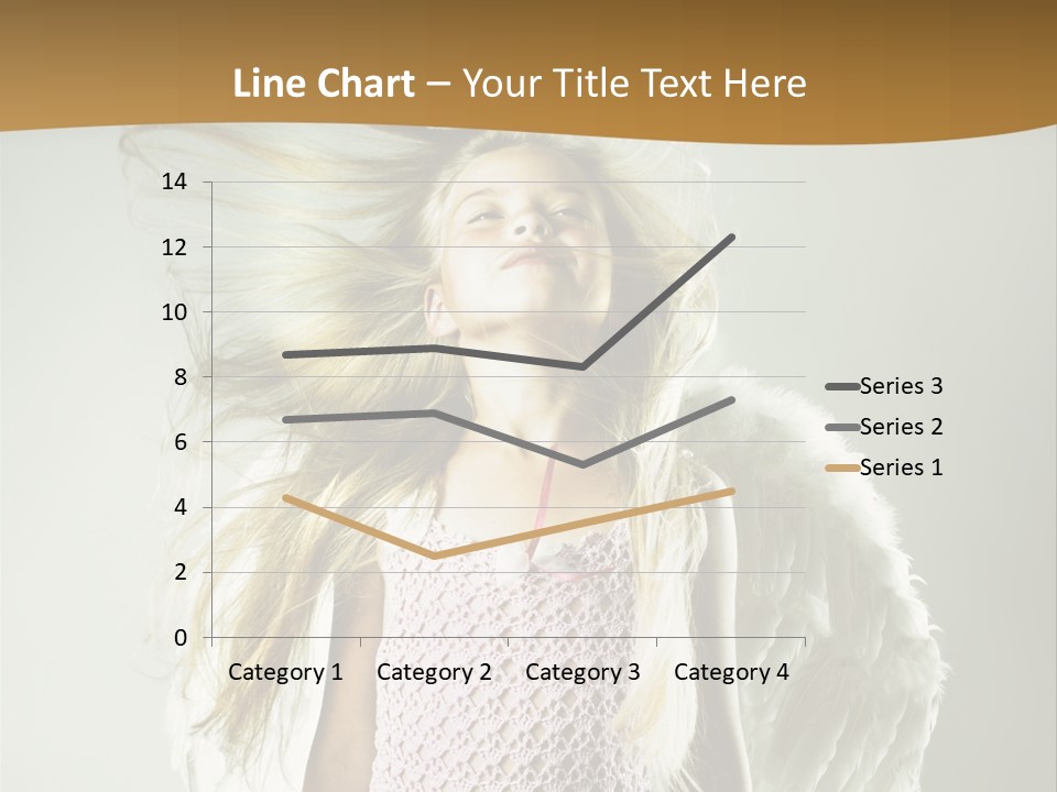 Close Up Blond Little PowerPoint Template