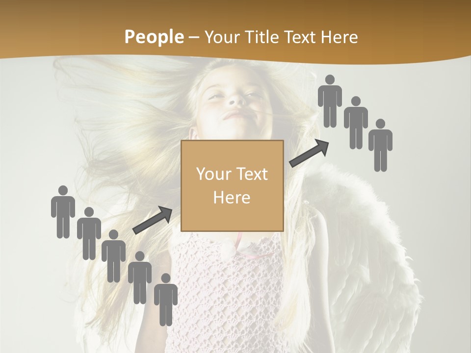 Close Up Blond Little PowerPoint Template