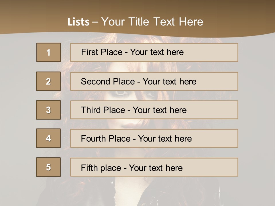 Glamour Femininity Gorgeous PowerPoint Template