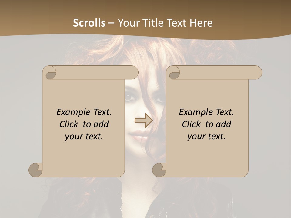Glamour Femininity Gorgeous PowerPoint Template