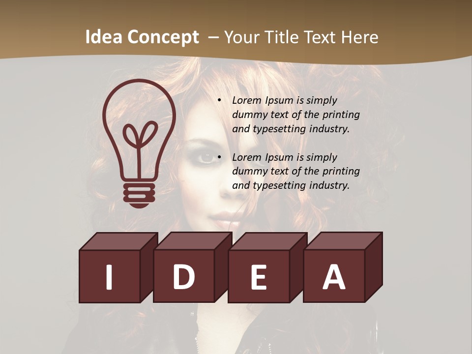 Glamour Femininity Gorgeous PowerPoint Template