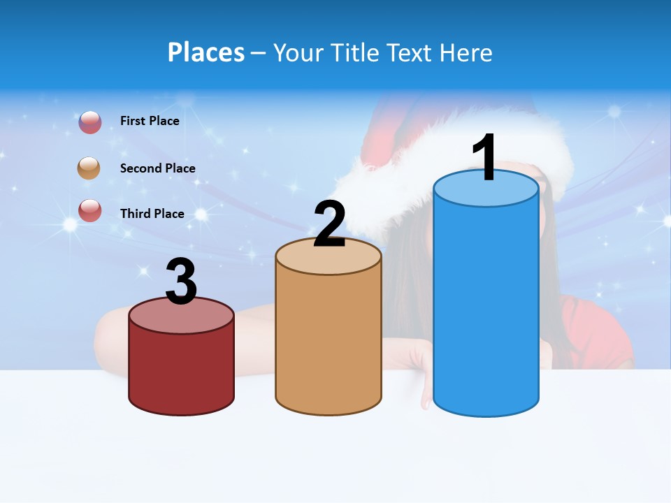 Happy Twinkle Santa PowerPoint Template