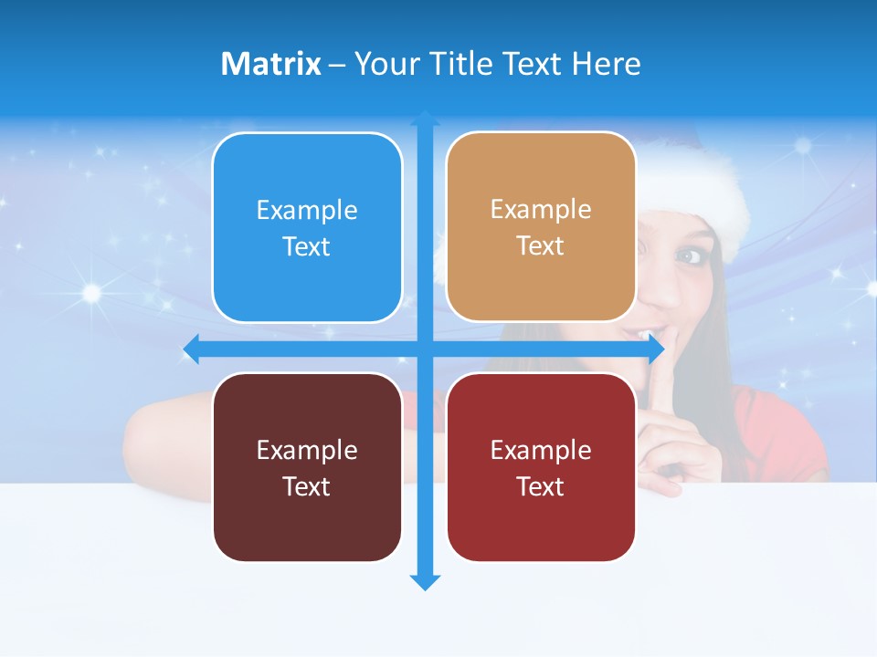 Happy Twinkle Santa PowerPoint Template