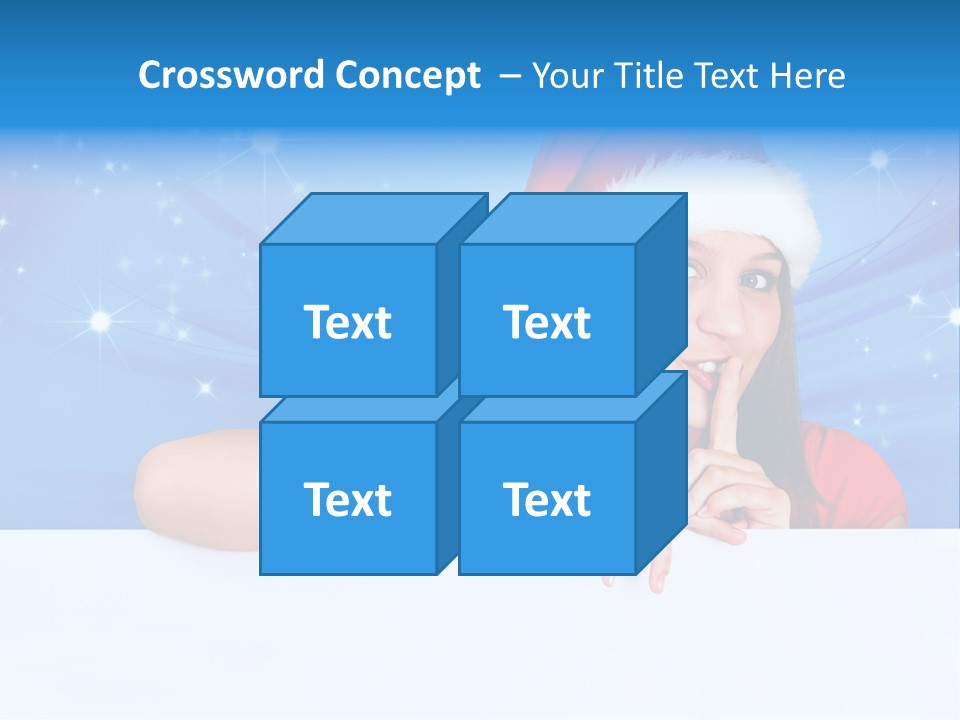 Happy Twinkle Santa PowerPoint Template