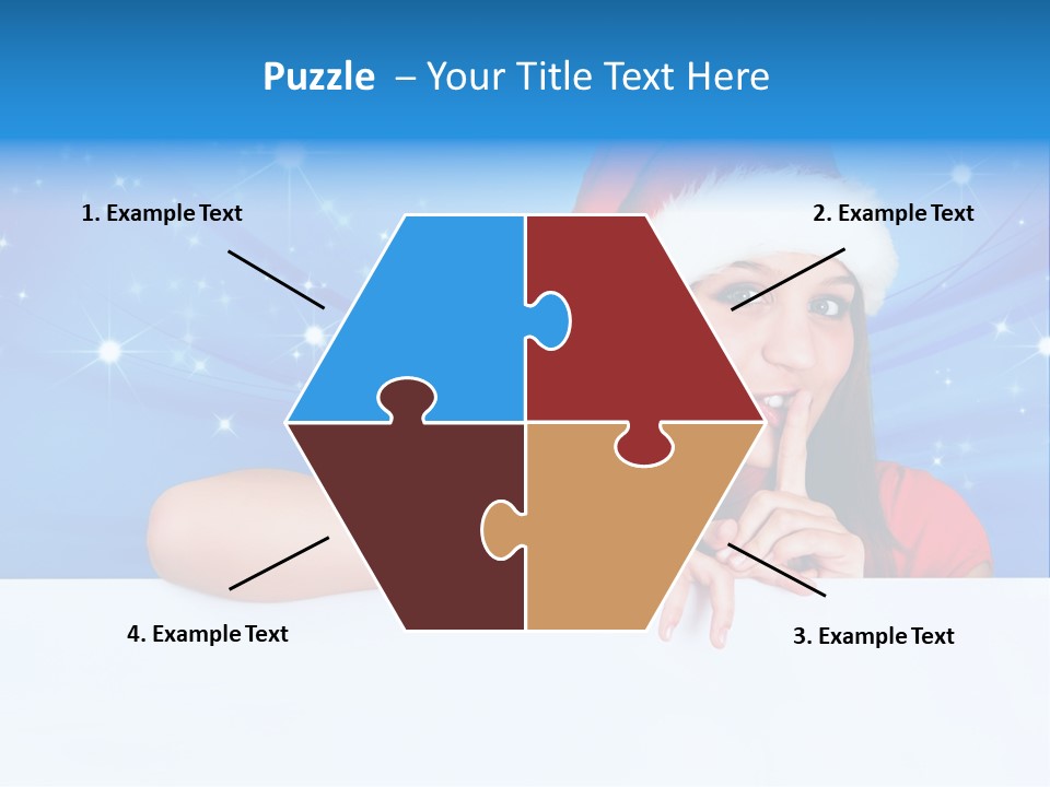 Happy Twinkle Santa PowerPoint Template