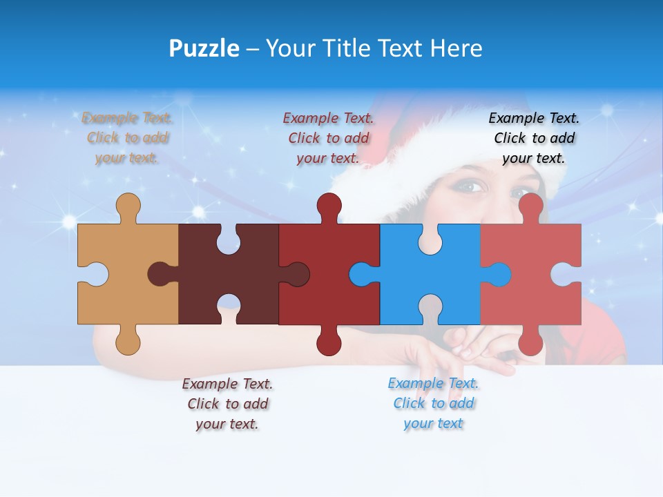 Happy Twinkle Santa PowerPoint Template