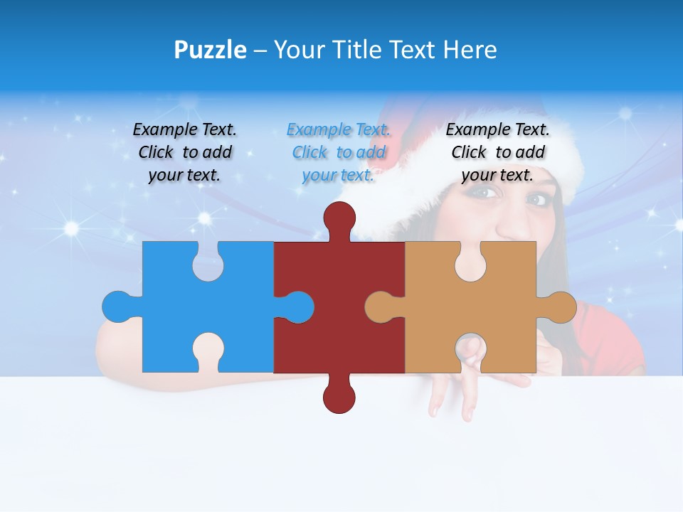 Happy Twinkle Santa PowerPoint Template