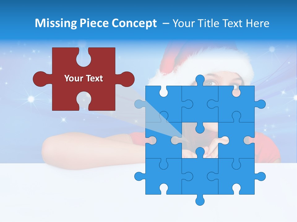 Happy Twinkle Santa PowerPoint Template