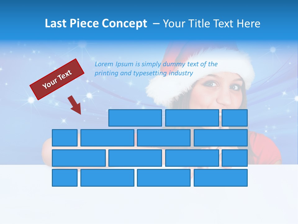 Happy Twinkle Santa PowerPoint Template