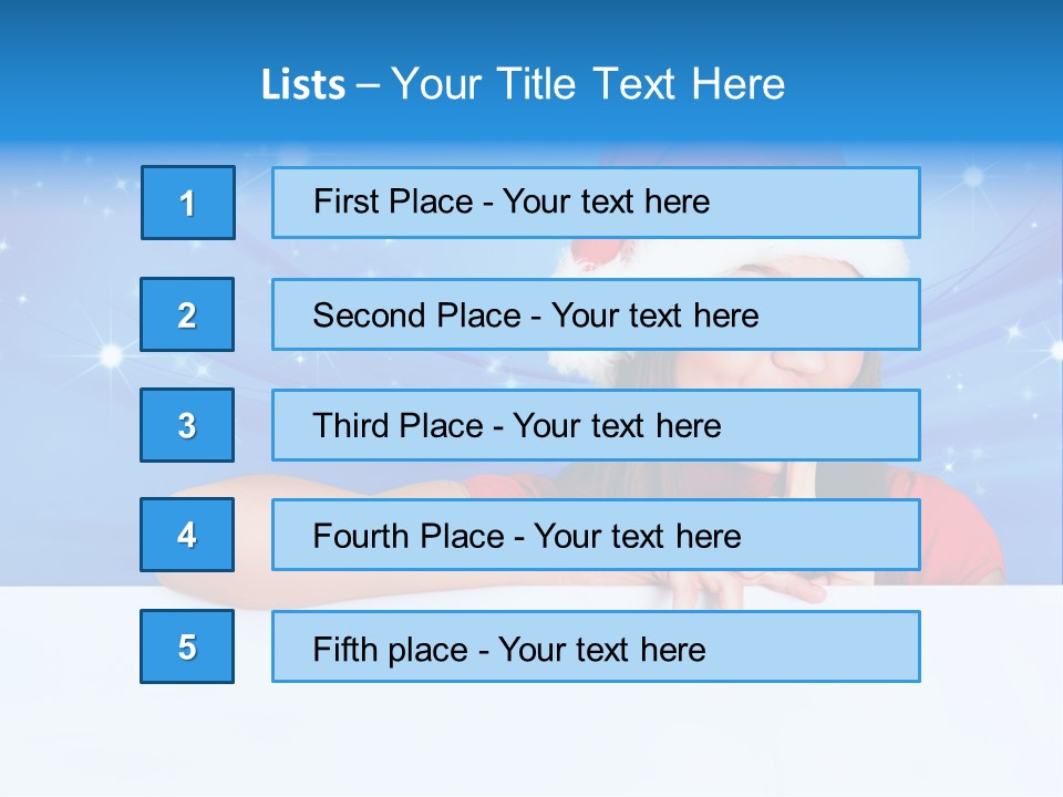 Happy Twinkle Santa PowerPoint Template