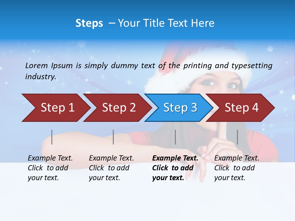 Happy Twinkle Santa PowerPoint Template
