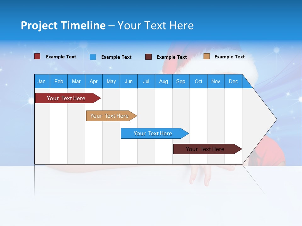 Happy Twinkle Santa PowerPoint Template