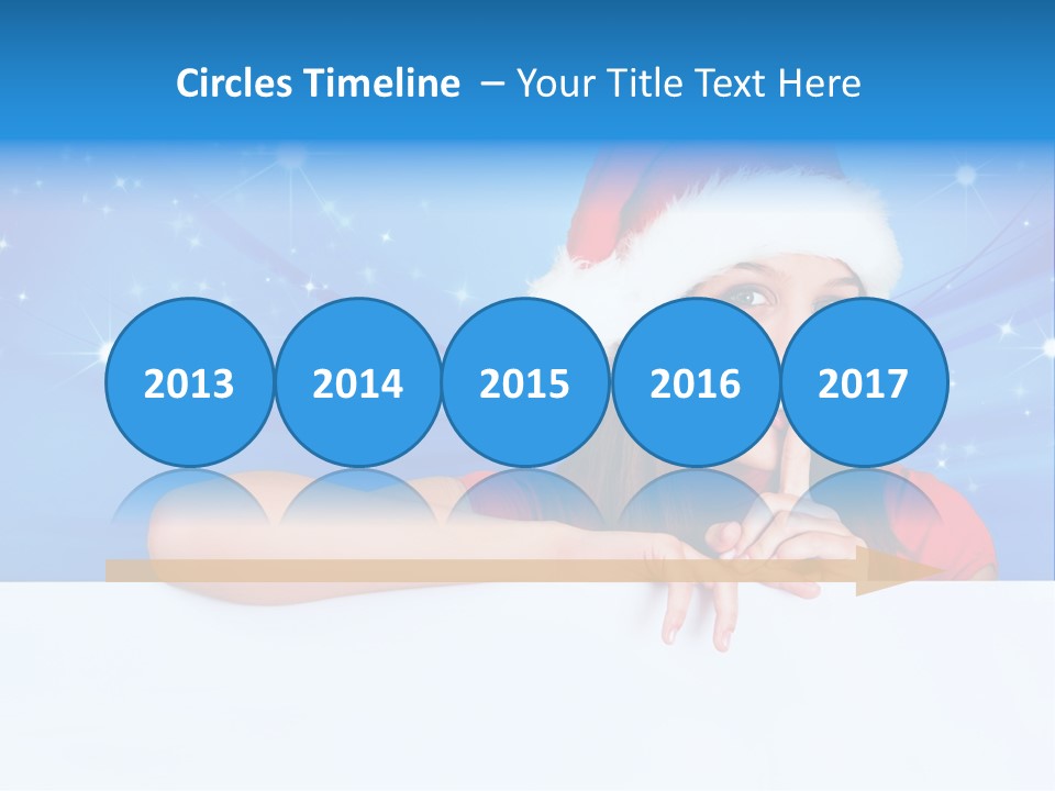 Happy Twinkle Santa PowerPoint Template