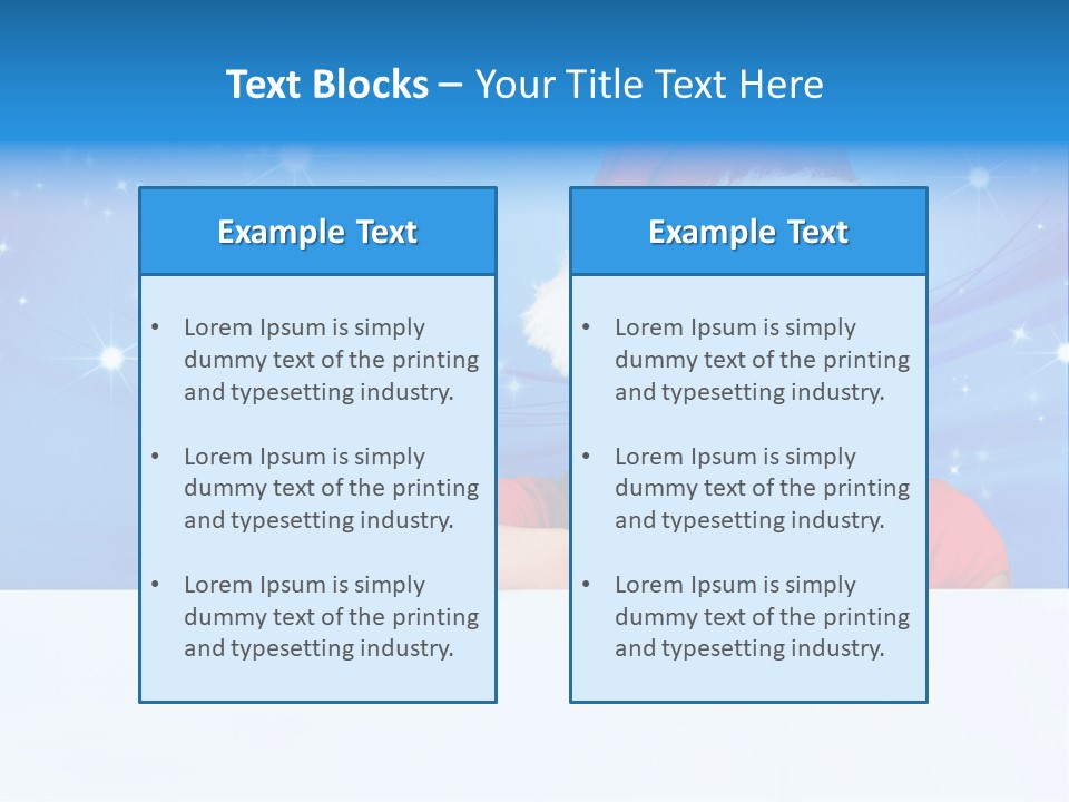 Happy Twinkle Santa PowerPoint Template
