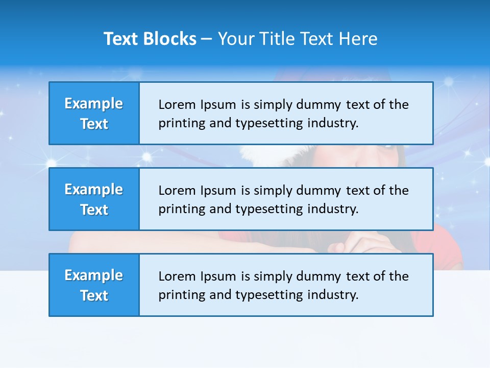 Happy Twinkle Santa PowerPoint Template