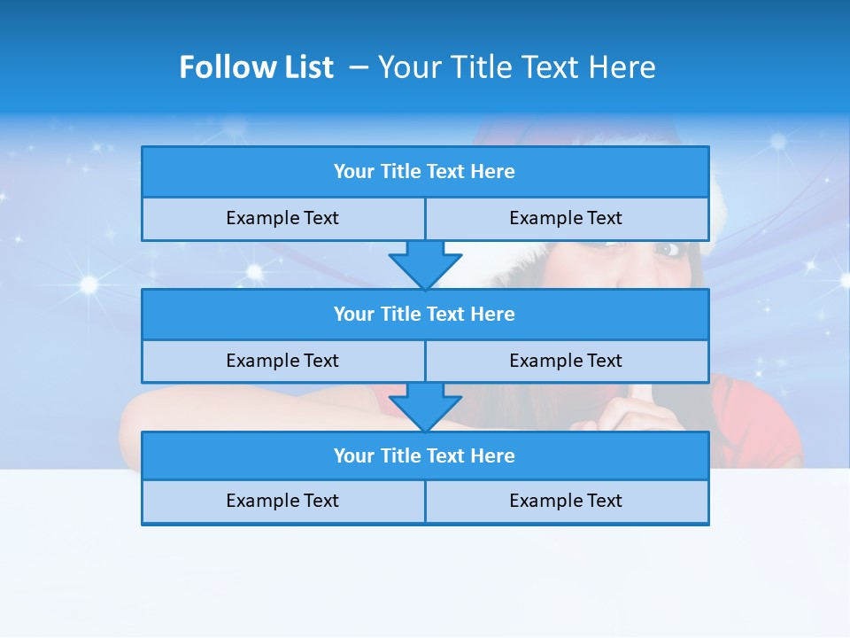 Happy Twinkle Santa PowerPoint Template