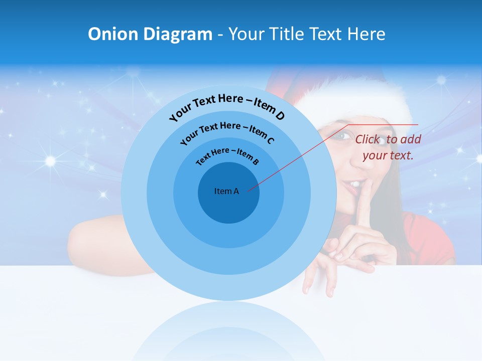 Happy Twinkle Santa PowerPoint Template