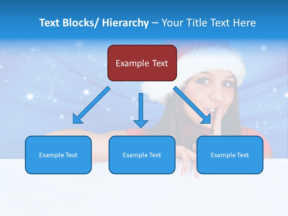 Happy Twinkle Santa PowerPoint Template