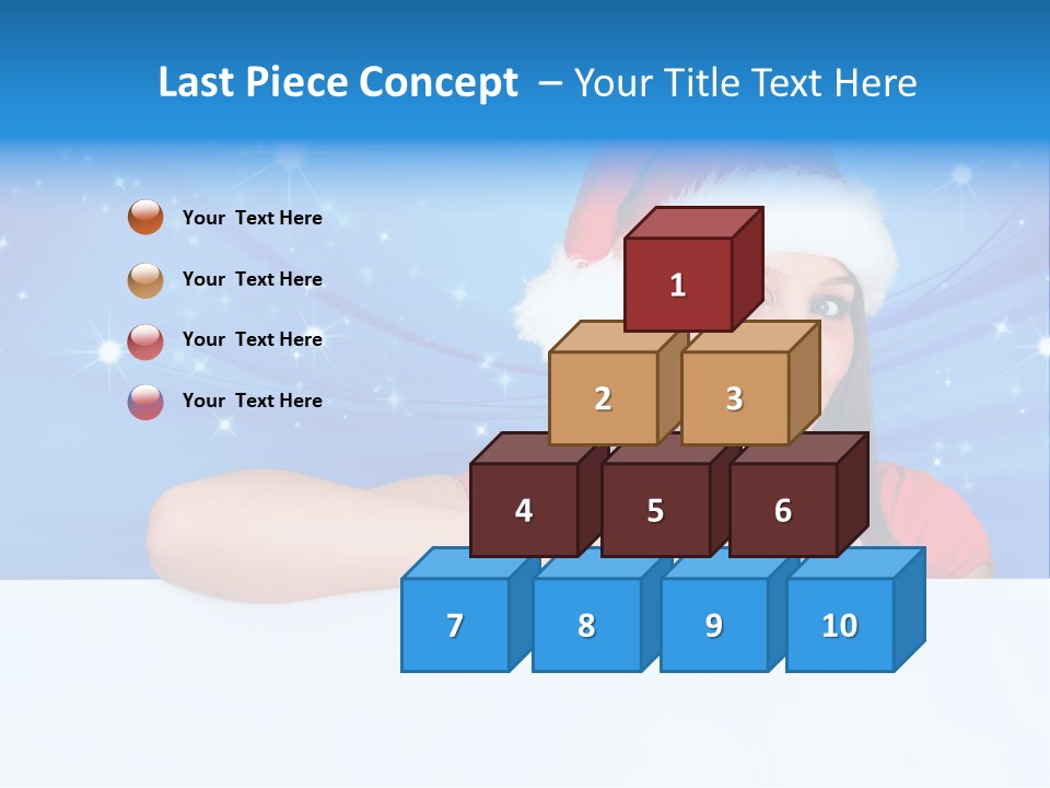 Happy Twinkle Santa PowerPoint Template