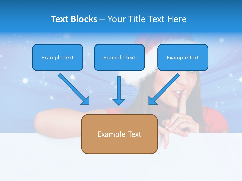 Happy Twinkle Santa PowerPoint Template