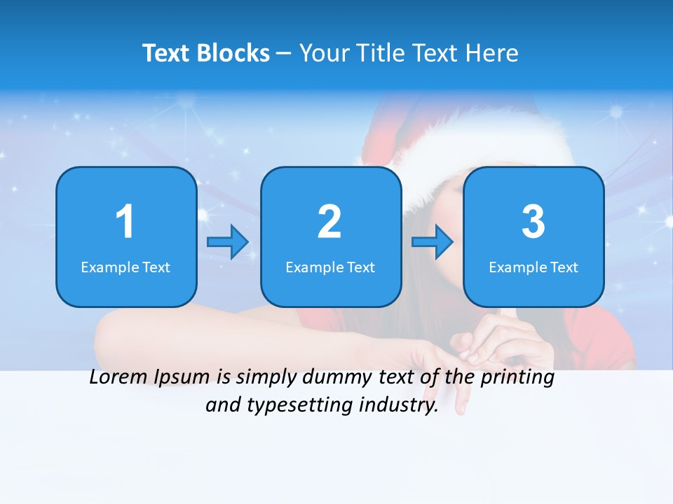 Happy Twinkle Santa PowerPoint Template