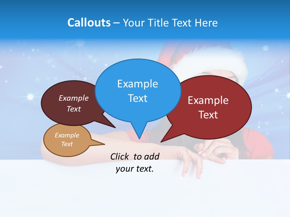 Happy Twinkle Santa PowerPoint Template