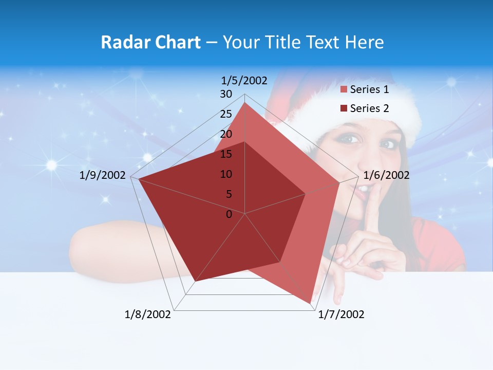 Happy Twinkle Santa PowerPoint Template