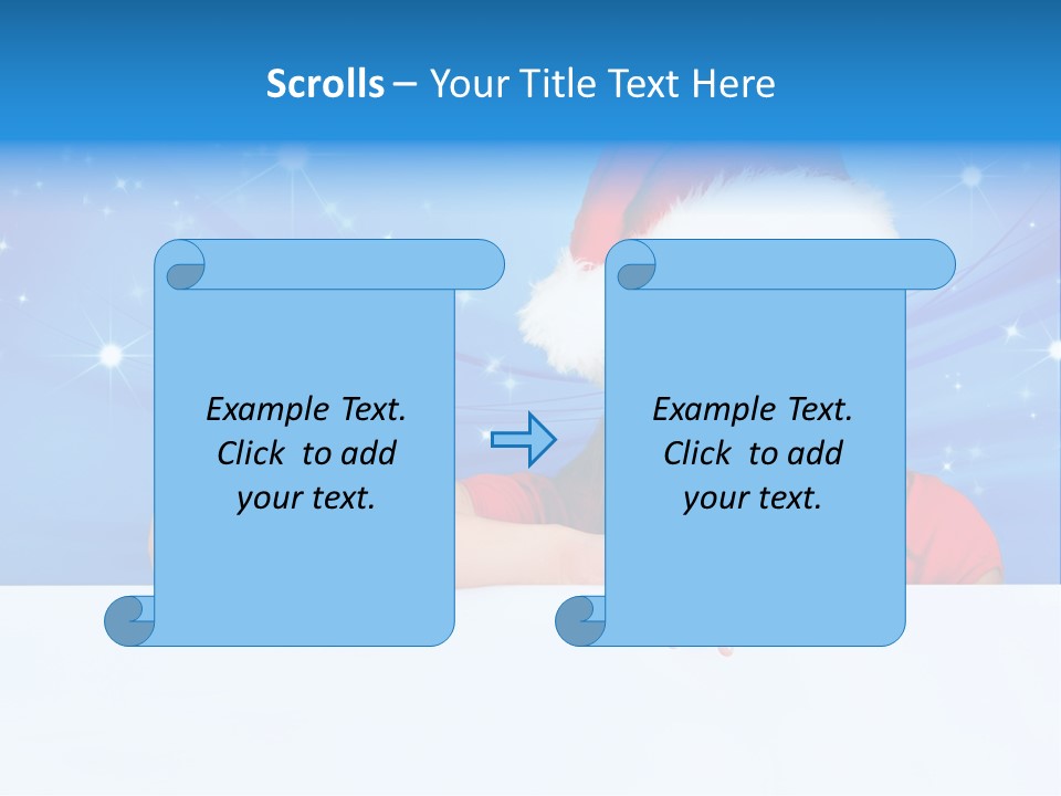 Happy Twinkle Santa PowerPoint Template