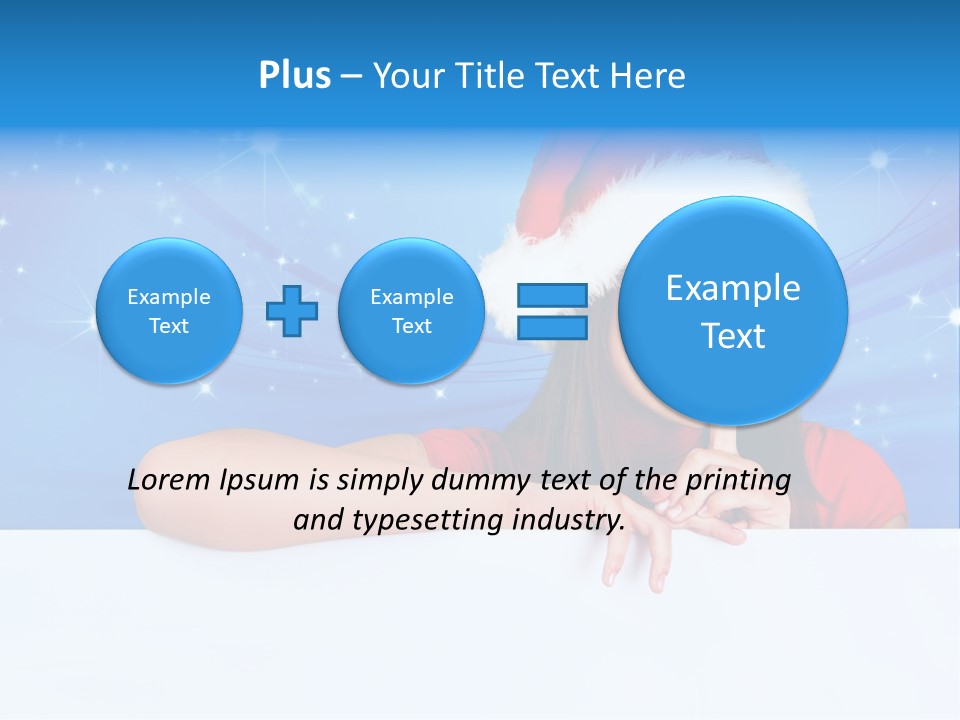 Happy Twinkle Santa PowerPoint Template
