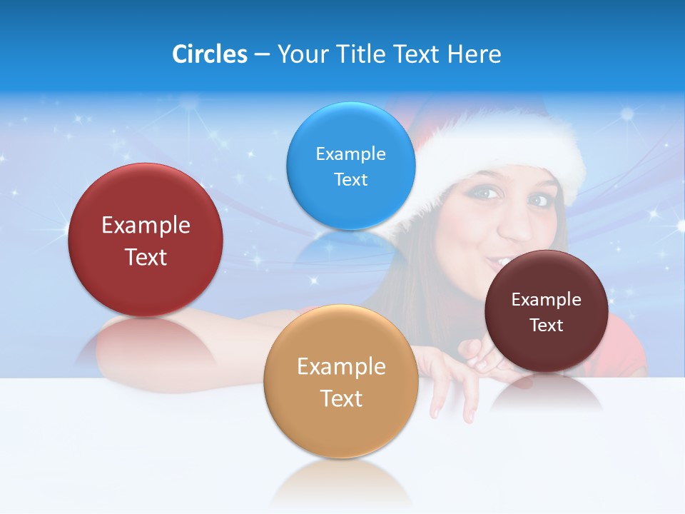 Happy Twinkle Santa PowerPoint Template