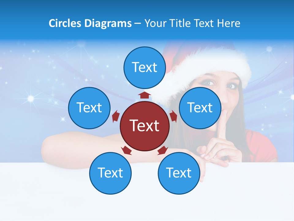 Happy Twinkle Santa PowerPoint Template