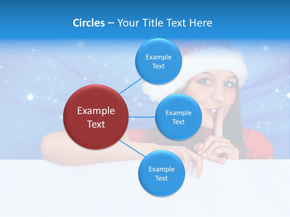 Happy Twinkle Santa PowerPoint Template