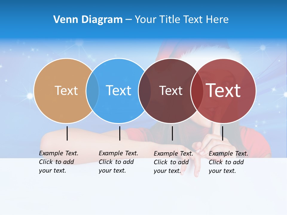 Happy Twinkle Santa PowerPoint Template