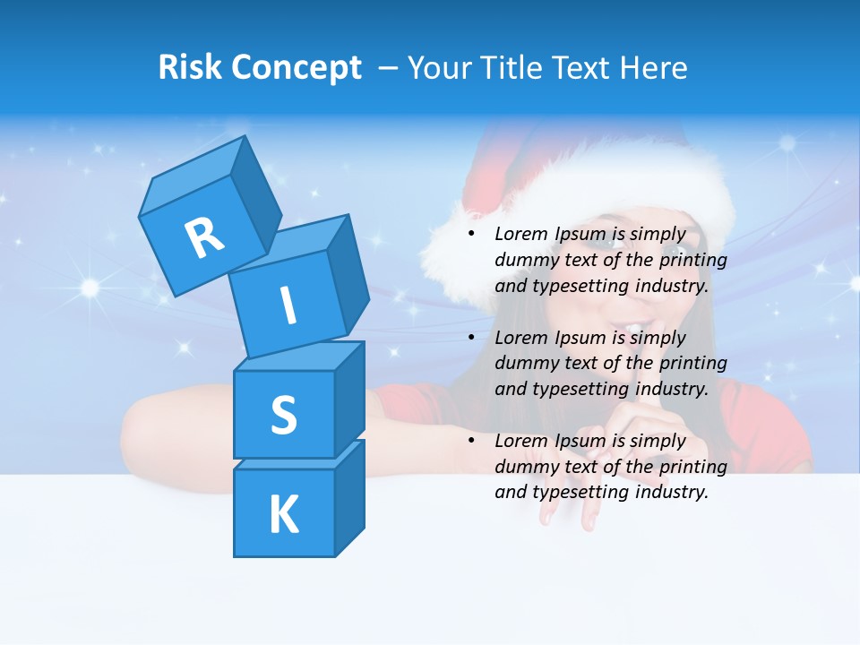 Happy Twinkle Santa PowerPoint Template