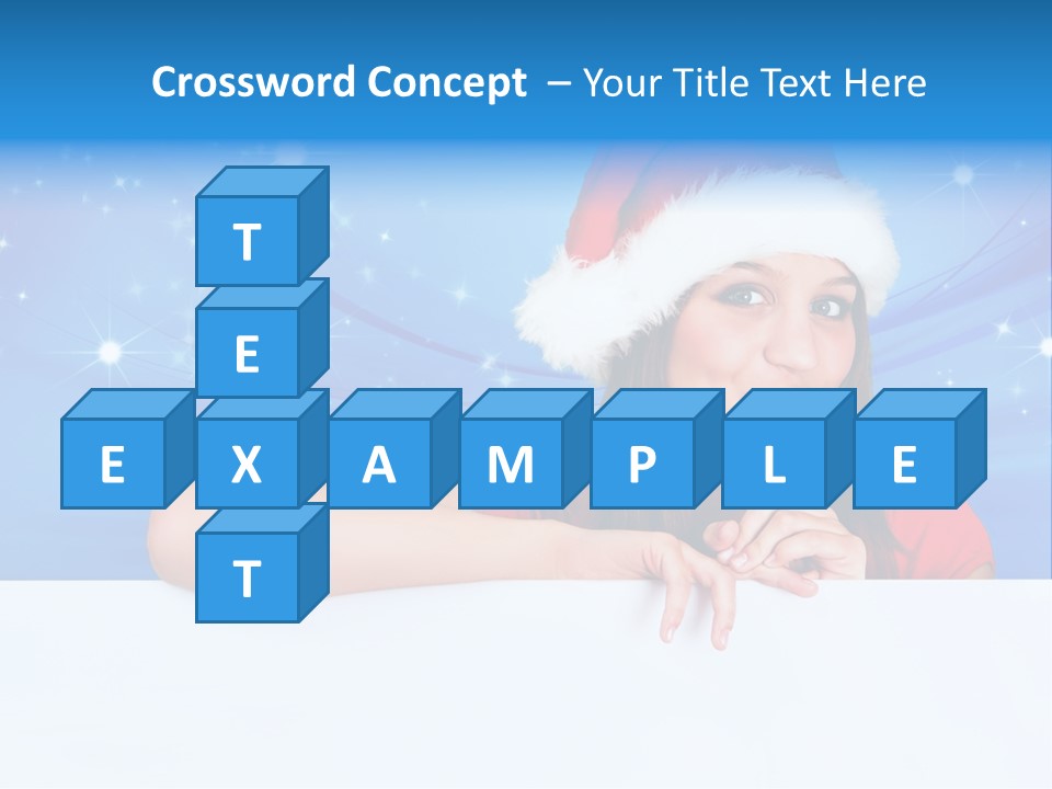 Happy Twinkle Santa PowerPoint Template