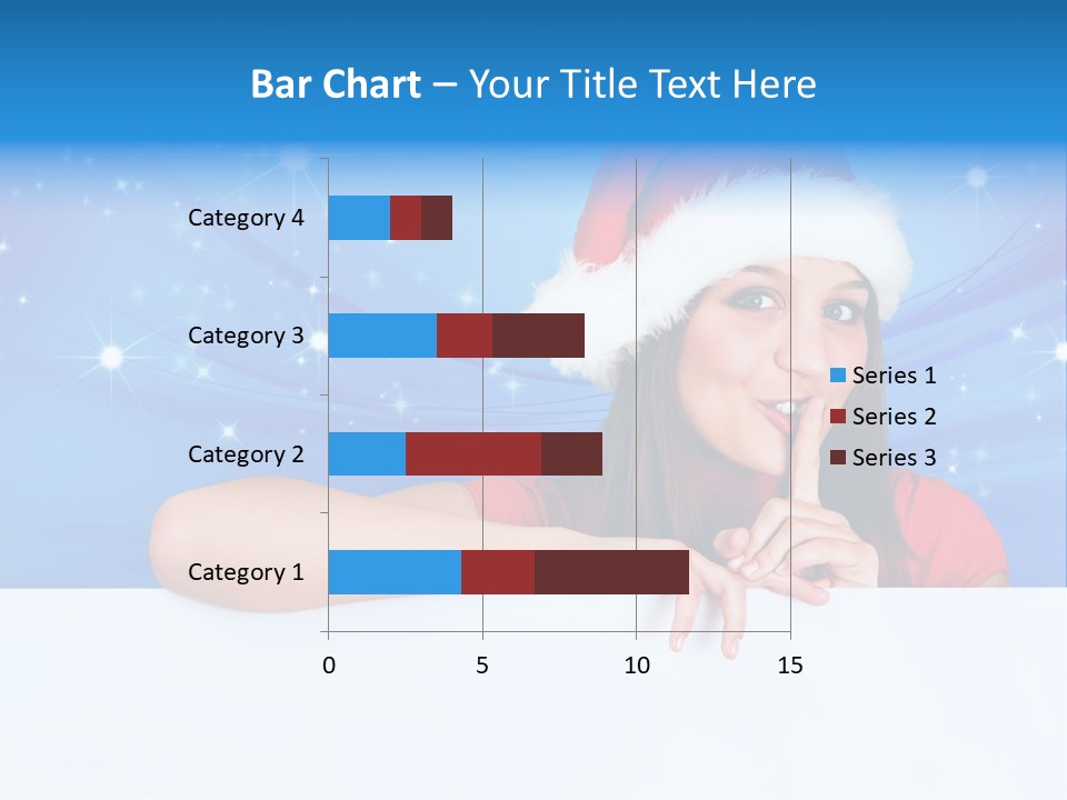 Happy Twinkle Santa PowerPoint Template