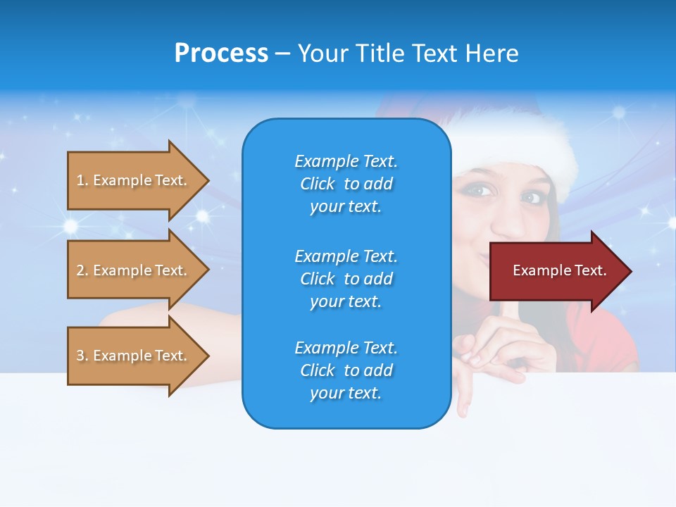 Happy Twinkle Santa PowerPoint Template