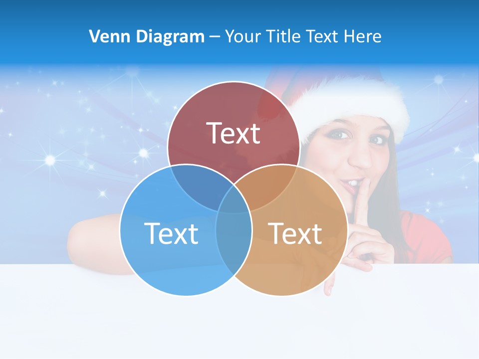 Happy Twinkle Santa PowerPoint Template