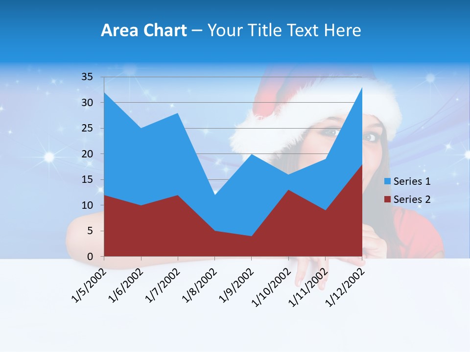 Happy Twinkle Santa PowerPoint Template