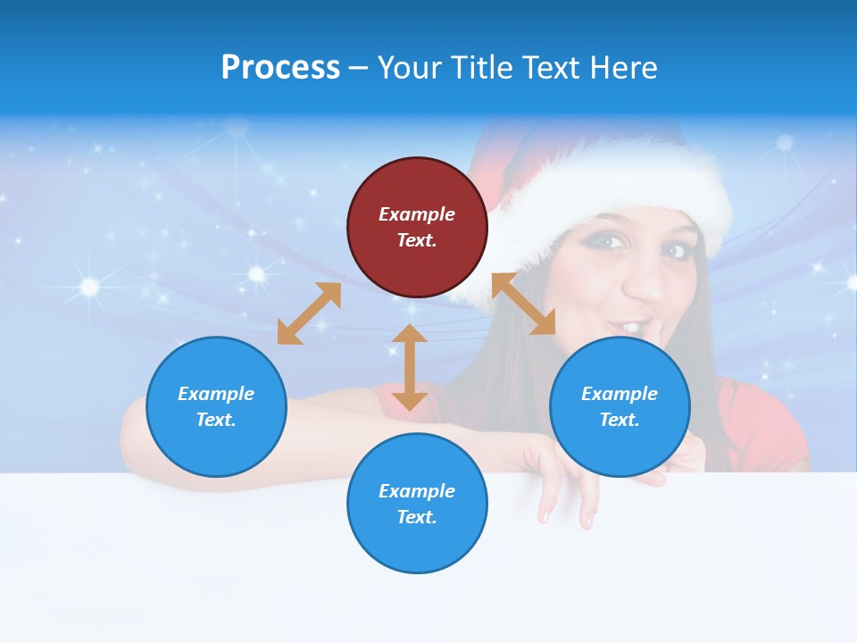 Happy Twinkle Santa PowerPoint Template