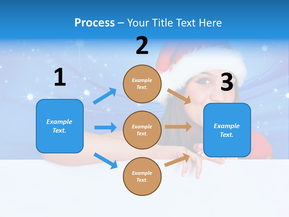 Happy Twinkle Santa PowerPoint Template